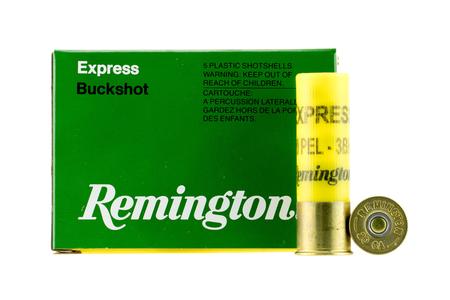 REMINGTON 20 Gauge 2 3/4in #3 Buck 20 Pellet Shotshell Express 5/Box