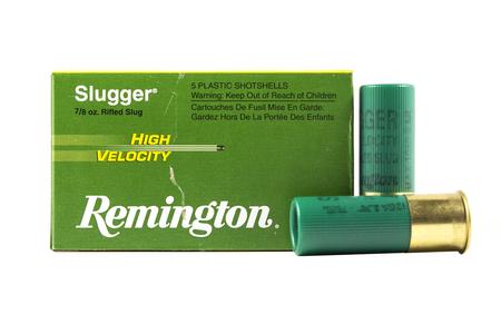 REMINGTON 12 Ga 2-3/4 Slugger High Velocity Slugs 5/Box