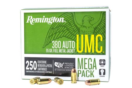 REMINGTON 380 Auto 95 Gr FMJ UMC Mega Pack 250/Box
