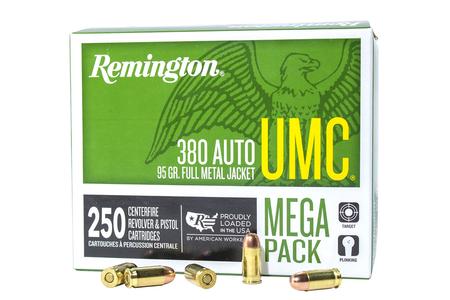 Remington 380 Auto 95 Gr FMJ UMC Mega Pack 250/Box