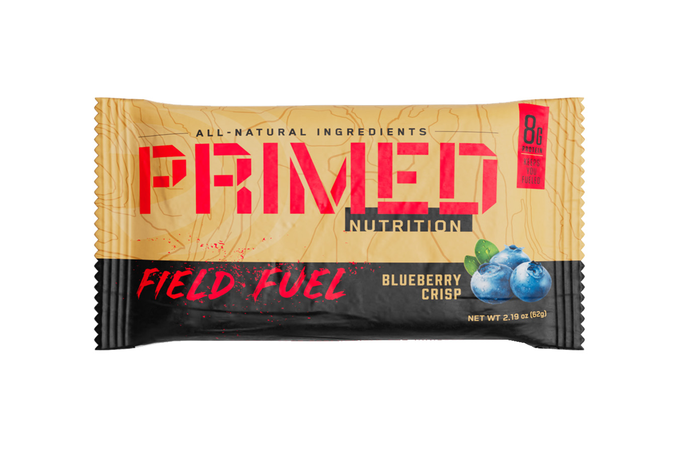 Primed Nutrition Field Fuel Snack Bar Blueberry Crisp Vance Outdoors