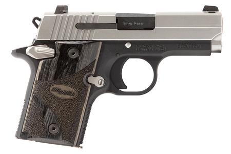 SIG SAUER P938 Blackwood 9mm 2-Tone Centerfire Pistol with Night Sights (LE)