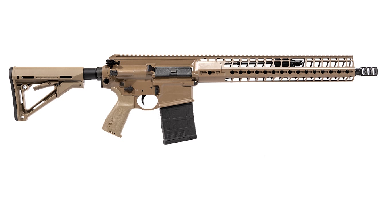 SIG SAUER 716 GEN2 7.62 NATO SEMI-AUTO RIFLE WITH 16 INCH BARREL AND FDE FINISH716 GEN2 7