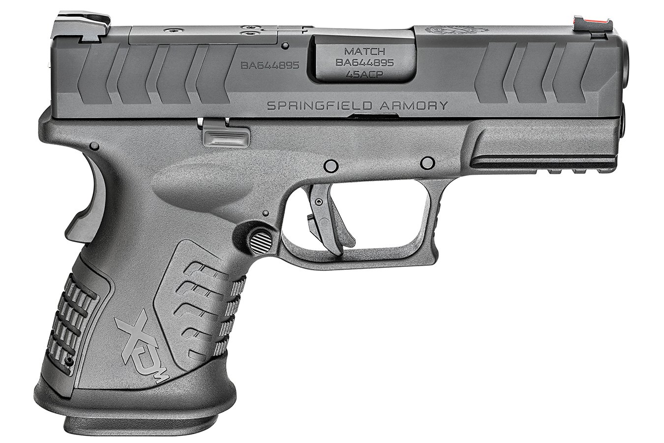 SPRINGFIELD XDM ELITE 3.8 COMPACT OSP 45 ACP BLACK PISTOL WITH FIBER OPTIC FRONT SIGHT