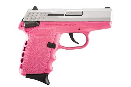 SCCY CPX-1 9mm Pistol with Pink Polymer Frame and Stainless Slide