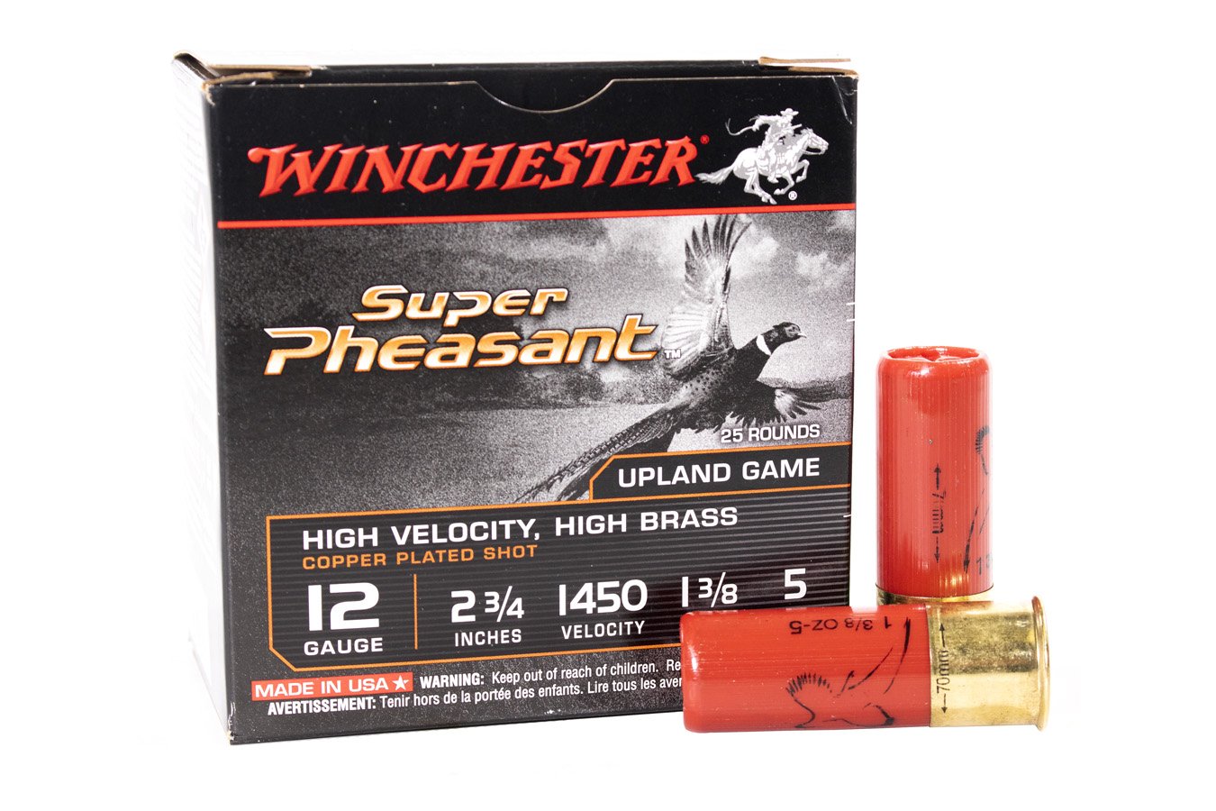 Winchester 12 Gauge 2 3/4 Inch 1 3/8 oz 5 Shot Super Pheasant 25/Box