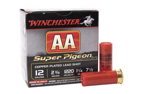 AA SUPER PIGEON 12 GAUGE 2.75` 1 1/4 OZ 7.5 SHOT