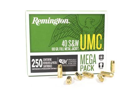 Remington 40SW 180 Gr FMJ UMC Mega Pack 250/Box