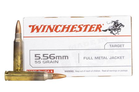 WINCHESTER AMMO 5.56mm 55 Gr FMJ Police Trade Ammo 20/Box