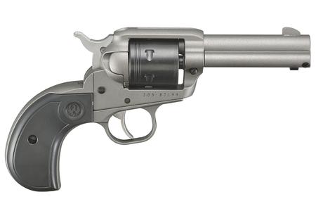 RUGER Wrangler 22LR Revolver with Silver Cerakote Finish and Birdshead Grip