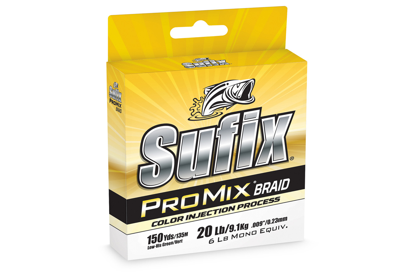Sufix ProMIx Braid 6lb 150yd (Lo-Vis Green)