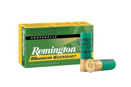 Remington 12 Gauge 3 Inch 10 Pellet 000 Buck Shoshells 5/Box