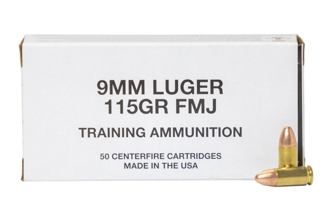 CCI AMMUNITION 9MM LUGER, 115GR, FMJ TRAINING AMMUNTION