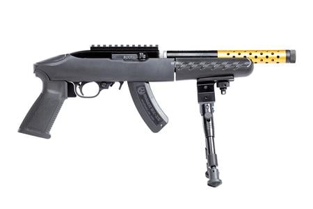 RUGER 22 Charger Takedown 22LR 15-Round Pistol with Threaded Barrel and UTG Bipod