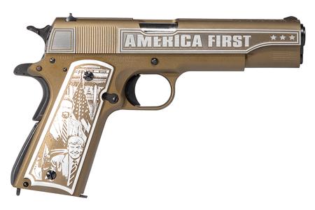 AUTO ORDNANCE 1911-A1 45 ACP Full-Size America First Pistol with Custom Engraving (1 of 300)