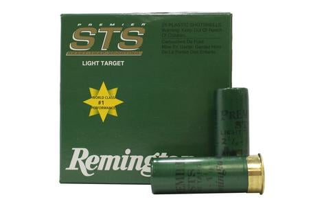 REMINGTON 12 GA 2 3/4 Inch 8 Shot Shotshells Premier STS Target Load 25/Box