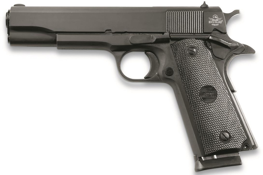 ROCK ISLAND ARMORY M1911 A1 9MM 5` BBL PARKERIZED/WOOD GRIPS