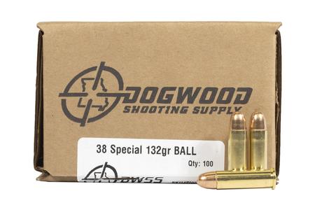 Dogwood Supply 38 Special 132 Gr FMJ Loose 100/Box