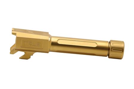 TRUE PRECISION 1/2x28 Threaded Barrel for Springfield Hellcat Pistols (Gold TiN Finish)