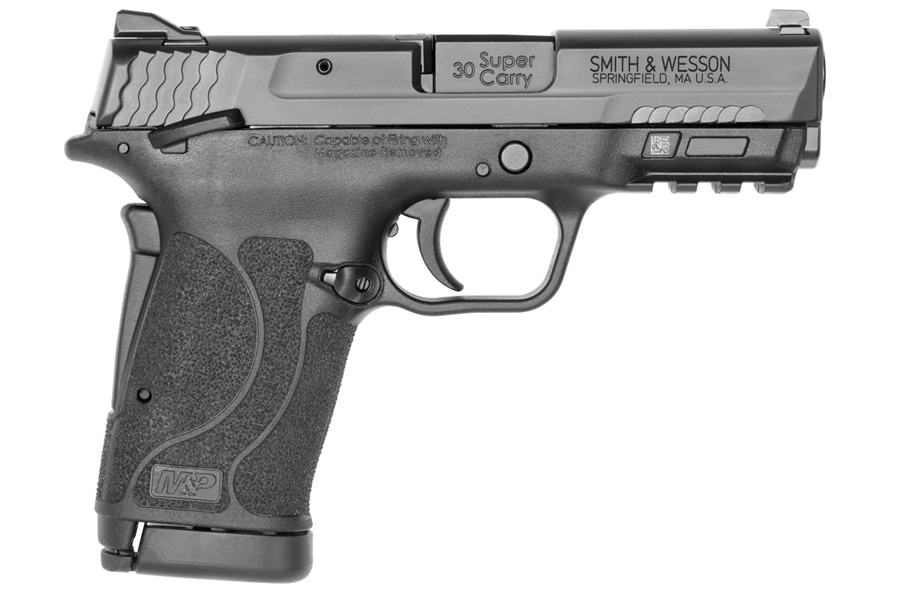 SMITH AND WESSON MP SHIELD EZ 30 SUPER CARRY PISTOL WITH MANUAL THUMB SAFETY