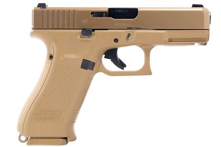 19X 9MM FULL-SIZE FDE PISTOL WITH THREE MAGAZINES