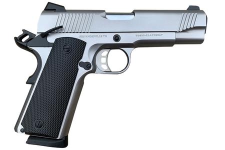 TISAS 1911 Duty 45 ACP Pistol with 5 Inch Barrel and Stainless Steel Finish