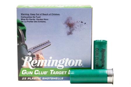 REMINGTON 12 Gauge 2 3/4 Inch 8 Shot Shotshell Gun Club Target Loads 25/Box