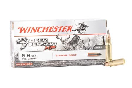 Winchester 6.8 SPC 115 Gr Extreme Point Deer Season XP 20/Box