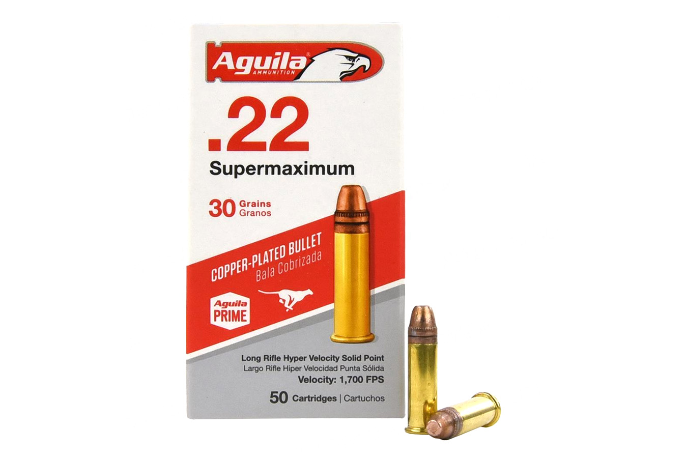 AGUILA SUPERMAXIMUM 22LR 30GR COPPER PLATED 50 BX