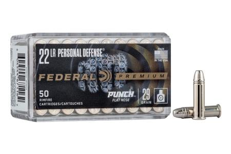 Federal 22 LR 29 Grain Punch Flat Nose Premium 50/Box