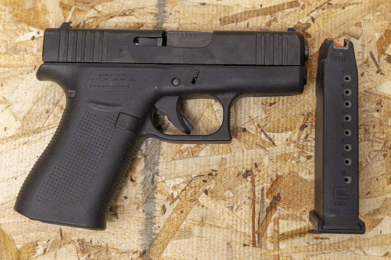 GLOCK 43X 9MM POLICE TRADE-IN PISTOL