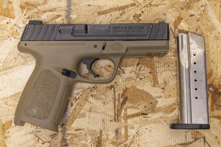 SMITH AND WESSON SD9 9mm Police Trade-In Pistol with FDE Frame