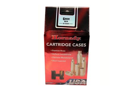 HORNADY 6mm Rem Unprimed Cases 50 Count