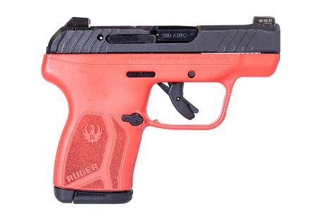 RUGER LCP Max 380 ACP Pistol with Red Titanium Frame and 2.75 Inch Barrel