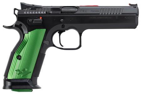 CZ TS 2 9mm Pistol with Black Frame and Racing Green Grips