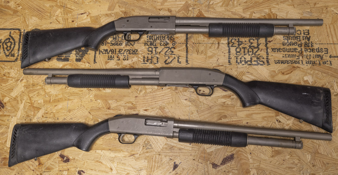 Mossberg 500A 12 Gauge Police Trade-In Pump Shotguns with Marinecote Finish
