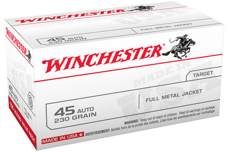Winchester 45 ACP 230 gr FMJ 100 Round Value Pack