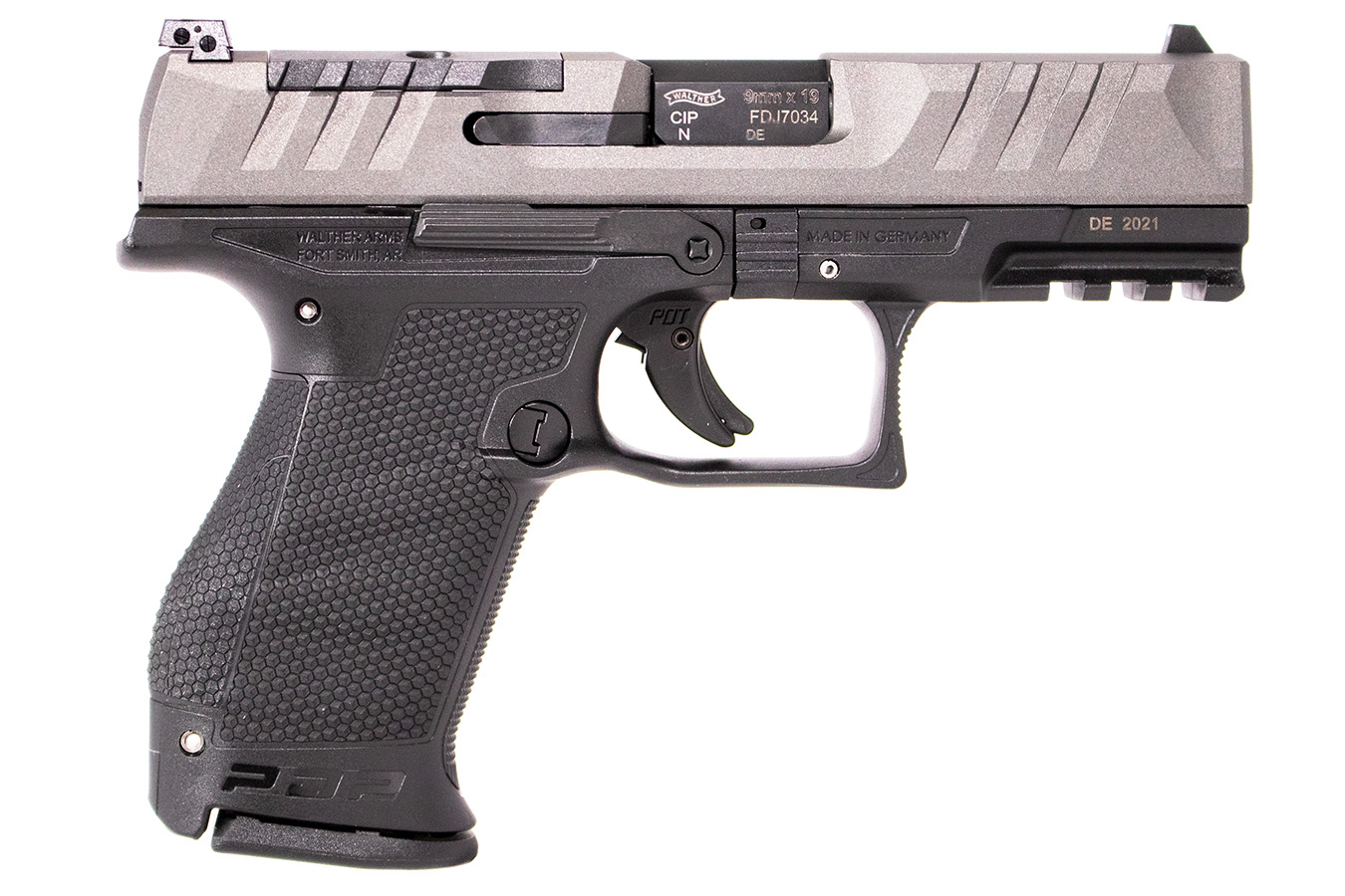 PDP COMPACT 4IN OR 9MM 15RD GRAY SLIDE