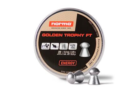 NORMA USA 22 Cal 15.9 Gr Domed Golden Trophy FT Pellets 200ct