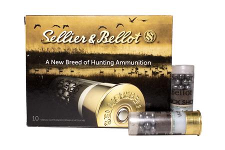 SELLIER AND BELLOT 12 Gauge 2 3/4 in 4 Buck Shot Shotshells 10/Box