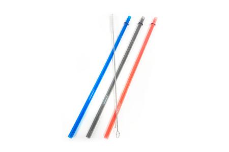 YUKON REUSABLE STRAWS WITH CLEANING BRUSH SET