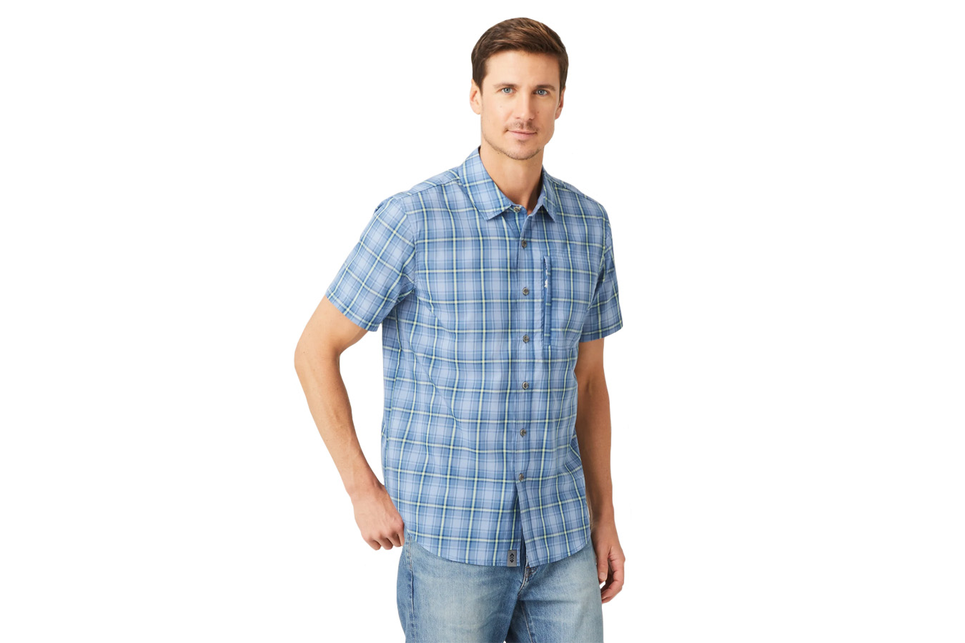 Shop Free Country Men`s Excursion Short Sleeve Poplin Shirt for Sale