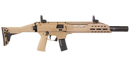 CZ Scorpion EVO 3 S1 9mm FDE Carbine with Faux Suppressor