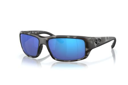 FANTAIL WITH OC TIGER SHARK FRAME AND BLUE LENSES