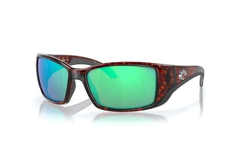 BLACKFIN TORTOISE FRAME WITH GREEN MIRROR LENSES