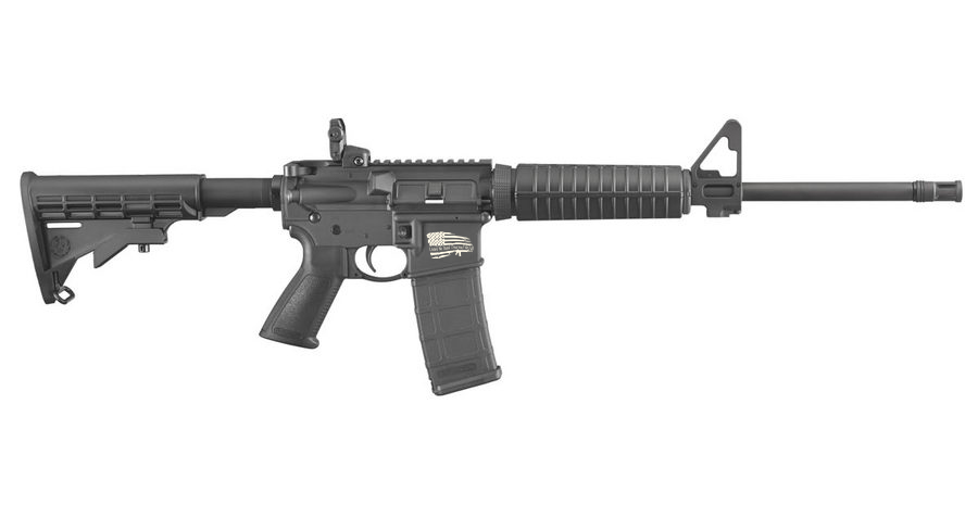 Ruger AR-556 5.56mmm Semi-Automatic Rifle with United We Stand Laser Engraving