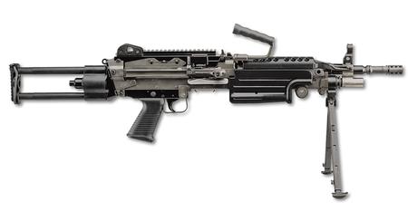 FNH M249S Para 5.56mm Black Semi-Automatic Belt-Fed Rifle with Telescoping/Collapsing Stock (M249 SAW Replica)