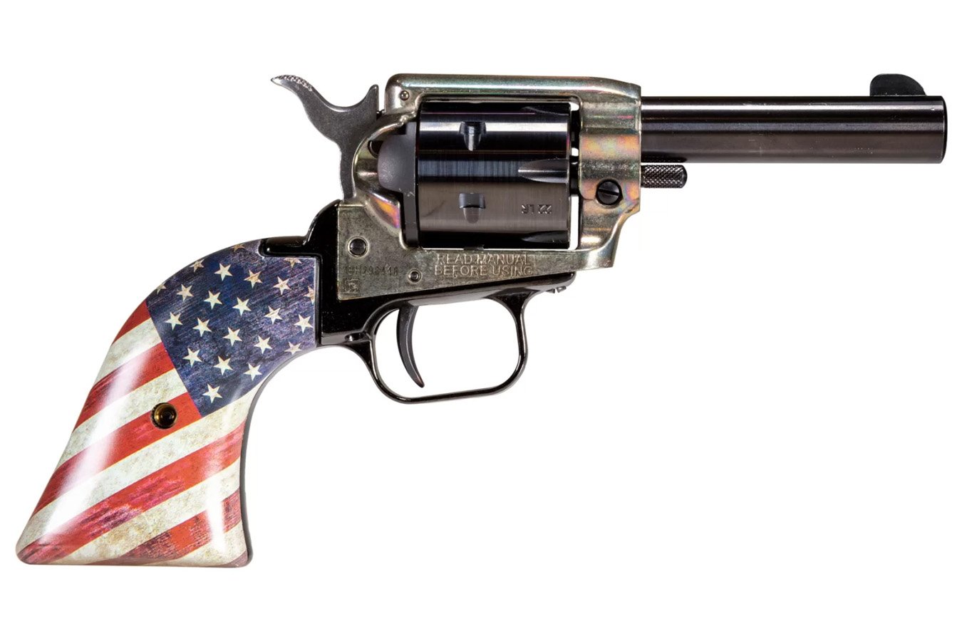 HERITAGE BARKEEP 22 LR REVOLVER WITH FLAG GRIP 3 INCH BBL