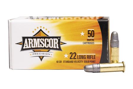 ARMSCOR 22LR 40 gr Solid Point 50/Box