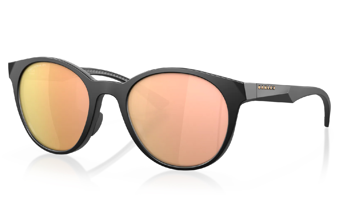 Oakley Spindrift Womens Sunglasses with Matte Black Frame and Prizm Rose Gold Polarized